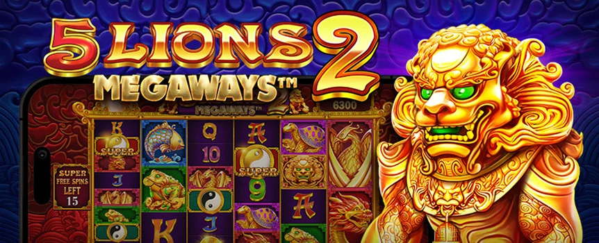 Massive Multipliers, up to 262,144 ways to win, and 35 Free Spins with Wilds packing 100x, 5 Lions Megaways 2 is one wild ride.