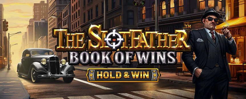 Join the returning criminal mastermind and get ready to claim your share of the notorious underworld’s profits in The Slotfather: Book of Wins slot game.